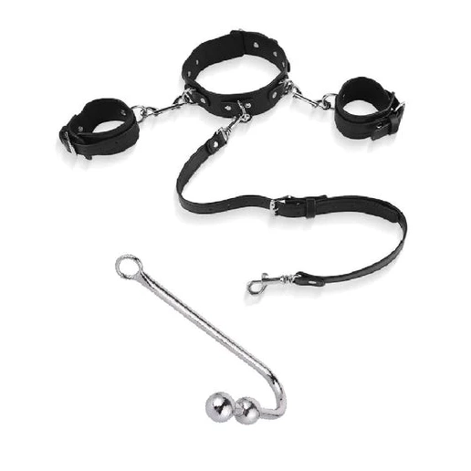 Beaded Cuffs 5334 and Hook with Collar Elegant Anal 0701